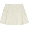 New MLB New York Yankees Denim Short Skirts Women's Beige 3FDSB0153-50CRS