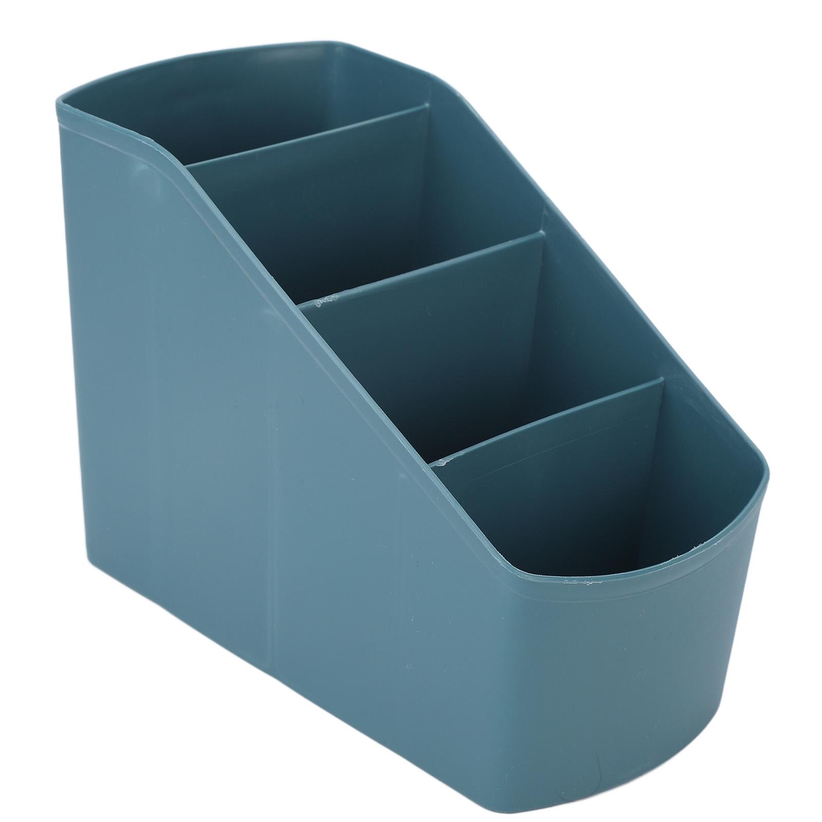 

Настольный органайзер темно-синий прочный полипропилен 4 отделения широко используемый настольный стеллаж для хранения ключей