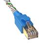 Sanwa Supply CAT8 LAN Cable (5m) 40Gbps/2000MHz RJ45 with Anti-Slip Tabs, Blue, KB-T8-05BL