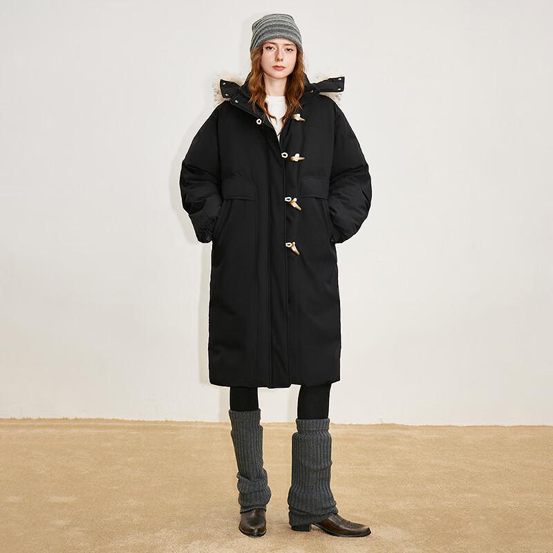 Chuyu Women's 2025 Winter Hooded Loose-fit 90% Down Jacket