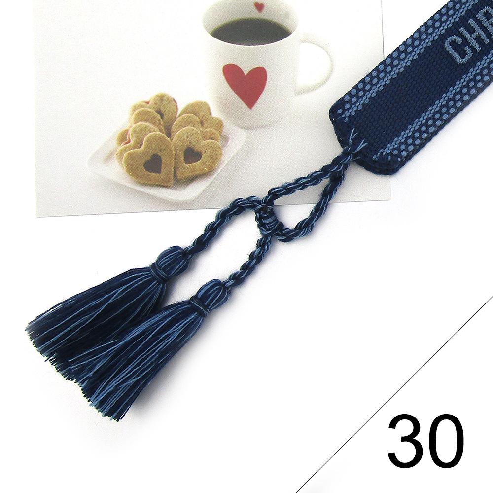 Custom Bohemian Embroidered Bracelet with Tassel and Woven Rope - Handmade Jewelry for Couples and Women