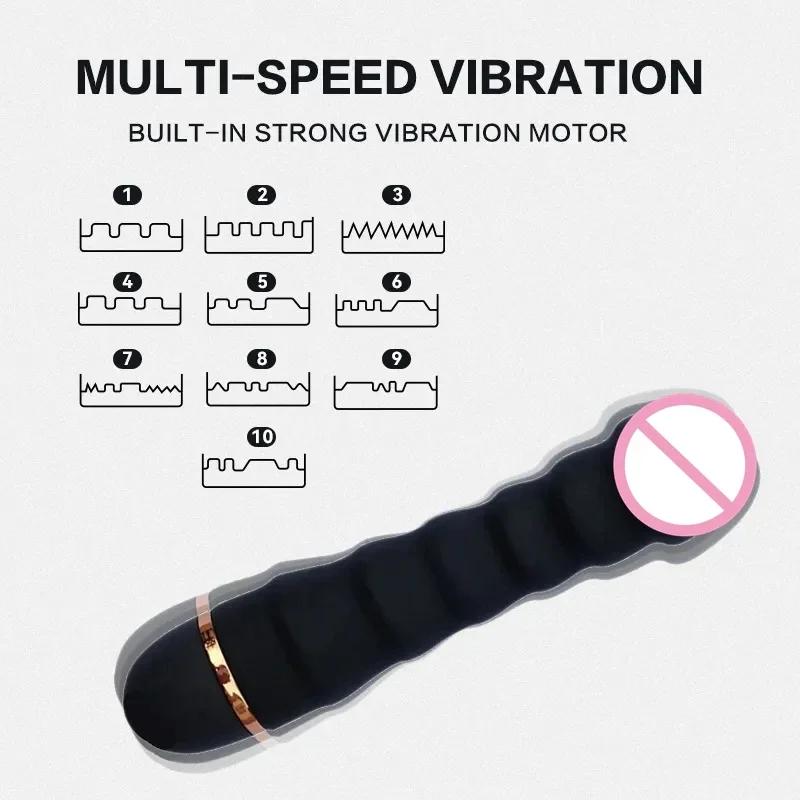 New Strong 20 Modes Female Realistic Penis Vibrator G-spot Clitoral Stimulator Vaginal Clitoral Masturbator Adult Sex Products