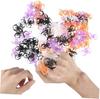 HONITANO 60Pcs Halloween Plastic Rings Spider Bat Design Kids Party Favors Random Color