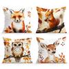 Autumn Animals Cushions Pillowcase Polyester Cushion Cover Throw Pillow Sofa Decoration Pillowcover Home Decor