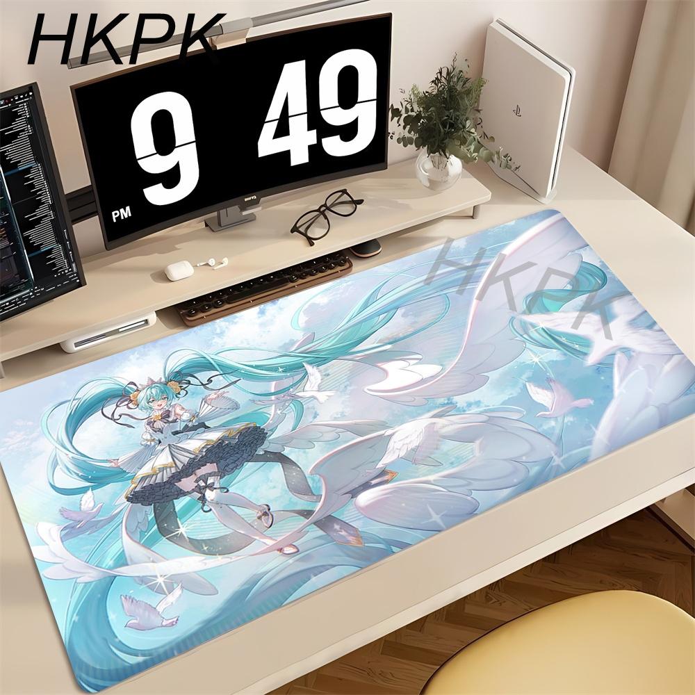 HHatsunes Miku Mouse Pad Desk Protector Mousepad Cartoon Anime Rubber Gaming Mausepad Keyboard Mats Gamer Kawaii Cute Deskmat