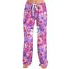 Ladies' Loose And Casual Christmas Printed Wide Leg Pants With Elastic Waistband Drawstring And Pocket Pants