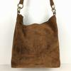 URSULA CONZEN Made in Italy Nubukleder Schultertasche Braun(GEBRAUCHT)