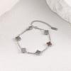 Bracciale Mini Quadrifoglio Madreperla 9mm Lussuoso e di Alta Gamma per Donna Resistente al Colore