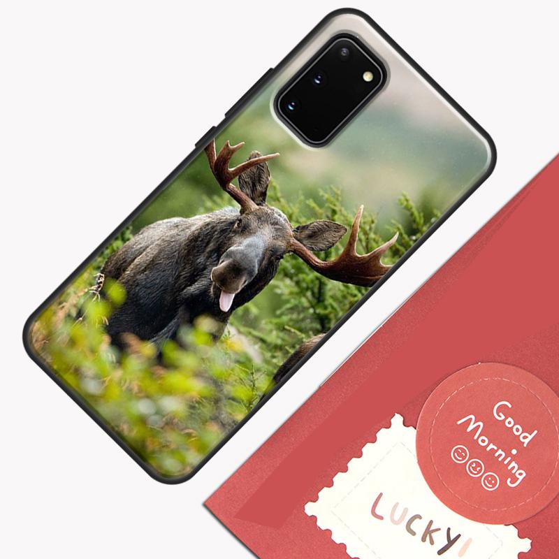 Stag Bull Moose Reindeer Deer Phone Case For Samsung Galaxy S26 S25 S24 S20 S21 S22 S23 Ultra S10 Plus S25 FE Cover Shell