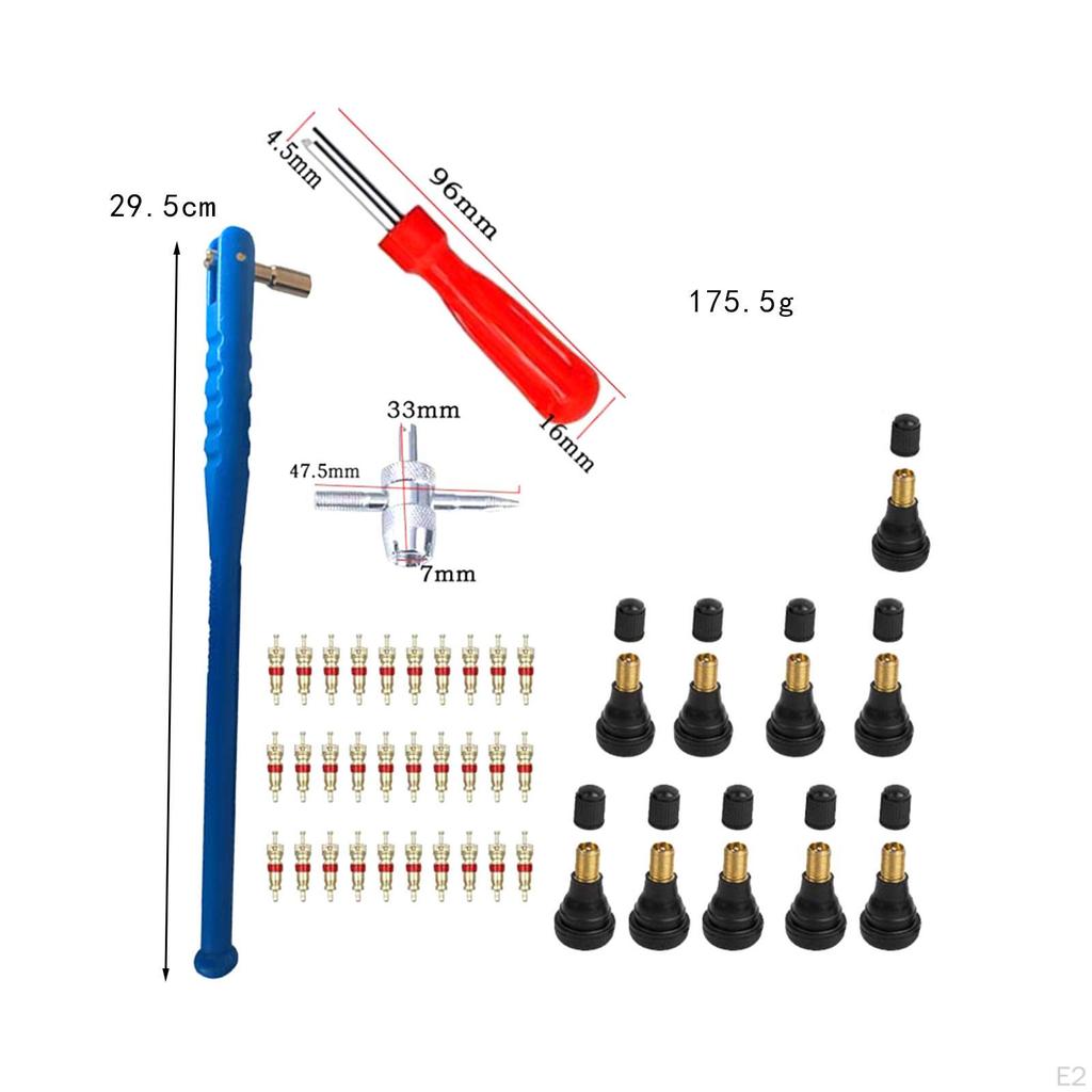 43 Pieces Tire Valve Stem Puller Tools Set ,Tire Core Remover ,Car Accessories, Tyre