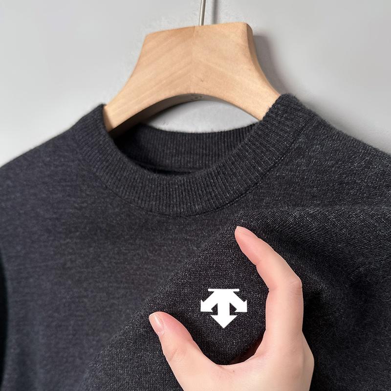 Winter Men s O-Neck Knitwear Sweater High End Quality Pullover Warm Thicken Classic Casual Trend Men swear 4XL