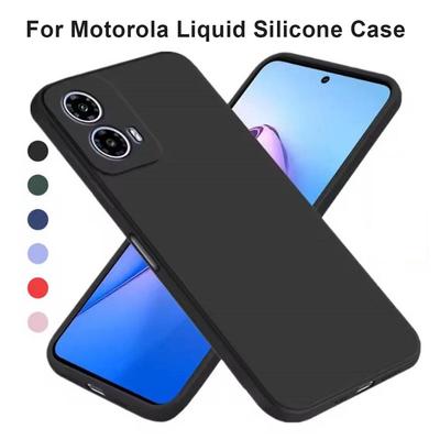 Leichte Handyhüllen für Motorola Moto G04 G13 G14 G24 G32 G34 G54 G84 G85 Flüssigsilikon-Rückseiten Abdeckungen Wasserdichte Taschen