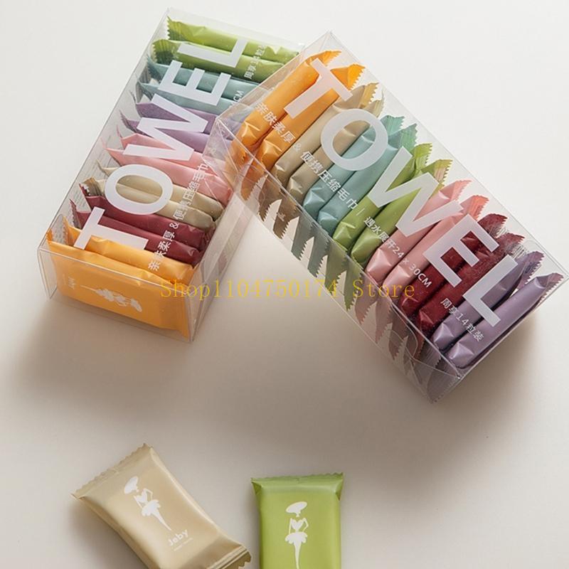 14pcs Compressed Towel Disposable Face Towel Nonwoven Water Wet Wipe Tablet top sale