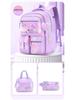 2025 Hot-Selling Three-Piece Backpack Set - Butterfly Design In Pink, Purple, and Blue for Girls