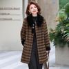 Middle-Aged Women's Faux Fur Mid-Length Winter Coat