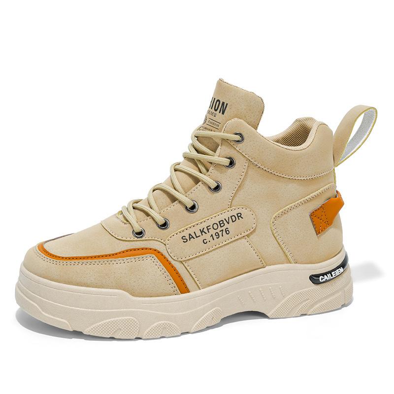 High-top Martin boots autumn new outdoor shoes platform non-slip casual short boots labor insurance shoes