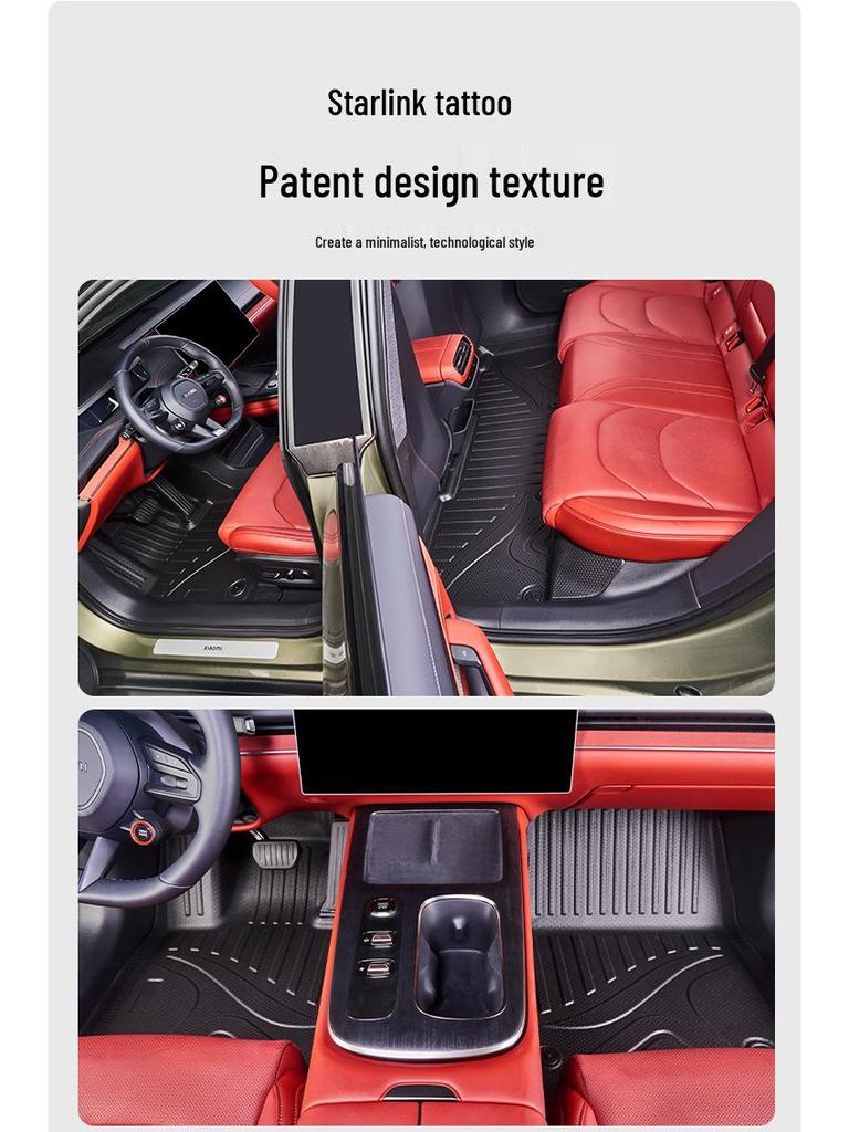 Changan CS75/CS55/Yidong PLUS 360° TPE Galaxy Car Floor Mats: Wear-Resistant & Durable.