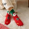Parent Child Christmas Outfits Socks for Men And Women Soft Combed Cotton Stockings Family Winter Crew Socks Novelty Colorful Footwear Holiday Wear