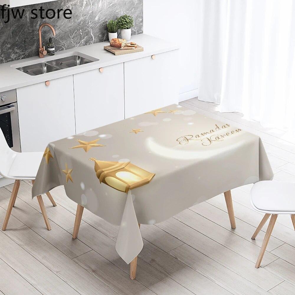 Ramadan Home Decoration Tablecloth Islamic Muslim Mosque Ramadan Kareem Decorative Tablecloth