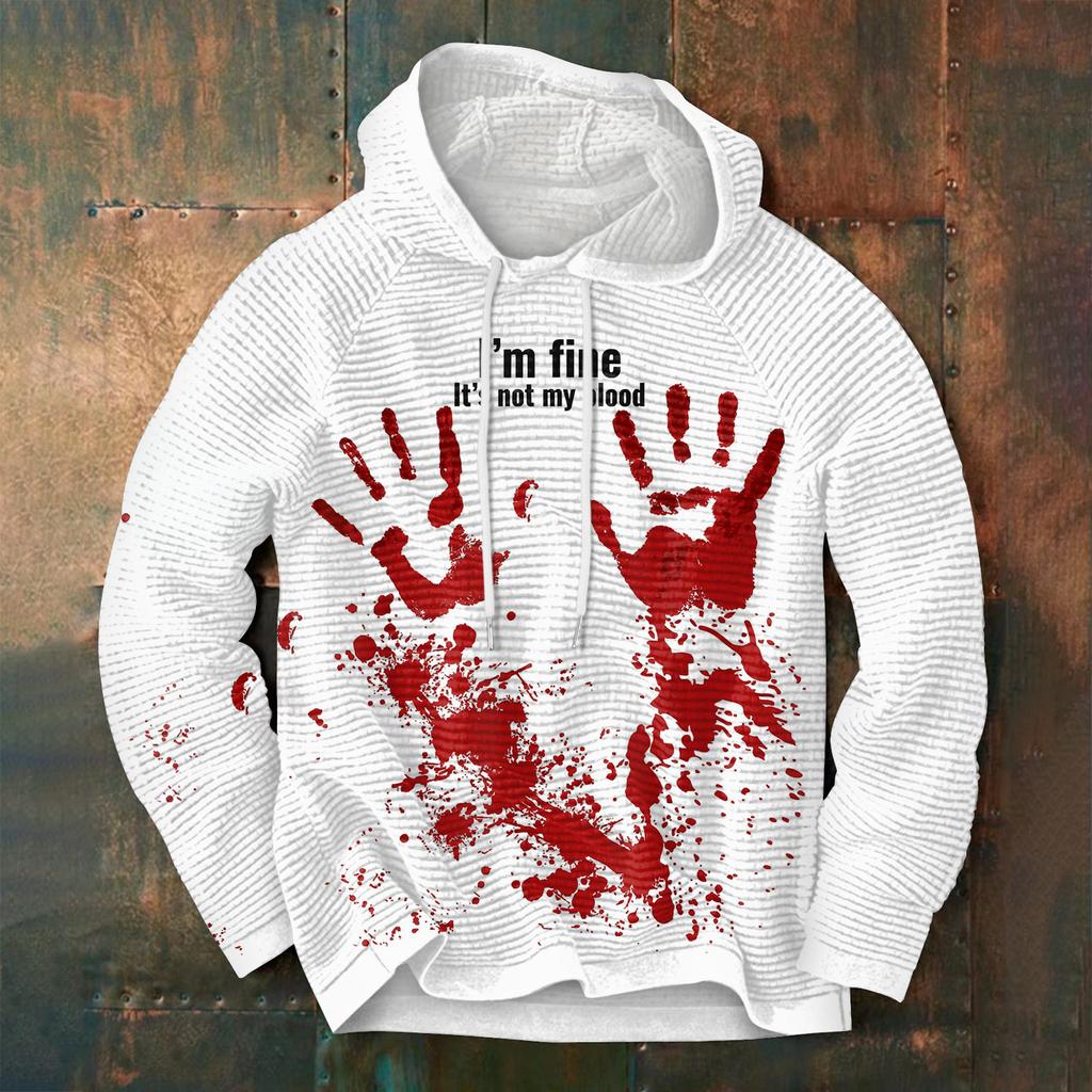 Vår och höst mäns stående krage sweatshirt är utomhus casual tröjor toppar