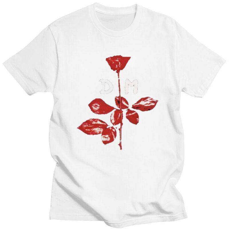 Individuelles Trendiges Depeche Cooles Mode T-Shirt Herren Kurzarm Baumwolle T-Shirt Druck Musik T-Shirts Mode T-Shirt