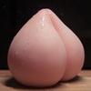 Handheld Male Masturbation Cup with 3D Textured Interior Peach-Shaped Penis Suction Masturbator Training Sex Toy