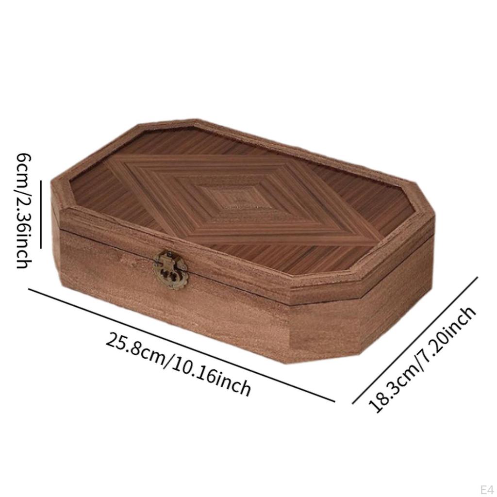 Stolní úložný box na šperky, držák na šperky, uzamykatelný, s přední sponou