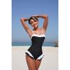 Patchwork Color Swimuit One Piece Women Slim Surfing Sport Swimwear Female Bathers Bathing Swimming Swim Suit Beachwear