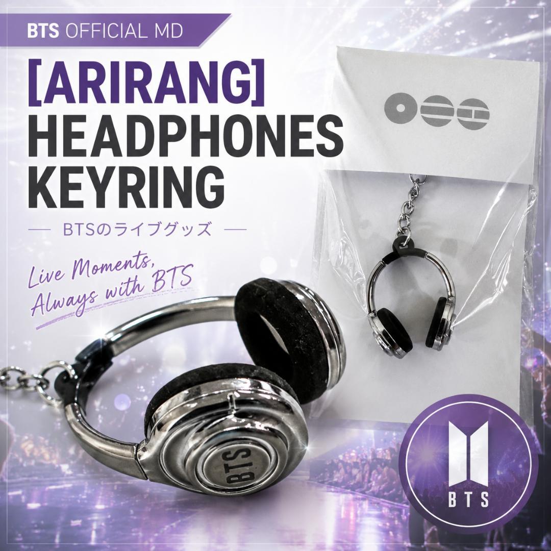[USED] BTS Korean Pop-Up Headphone Keyring Arirang