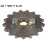 420 420H Chain 17mm 10 -19 Teeth Front Engine Sprockets For Taotao Kayo BSE Xmotos Apollo SSR 110 125cc Dirt Pit Bike ATV Quad