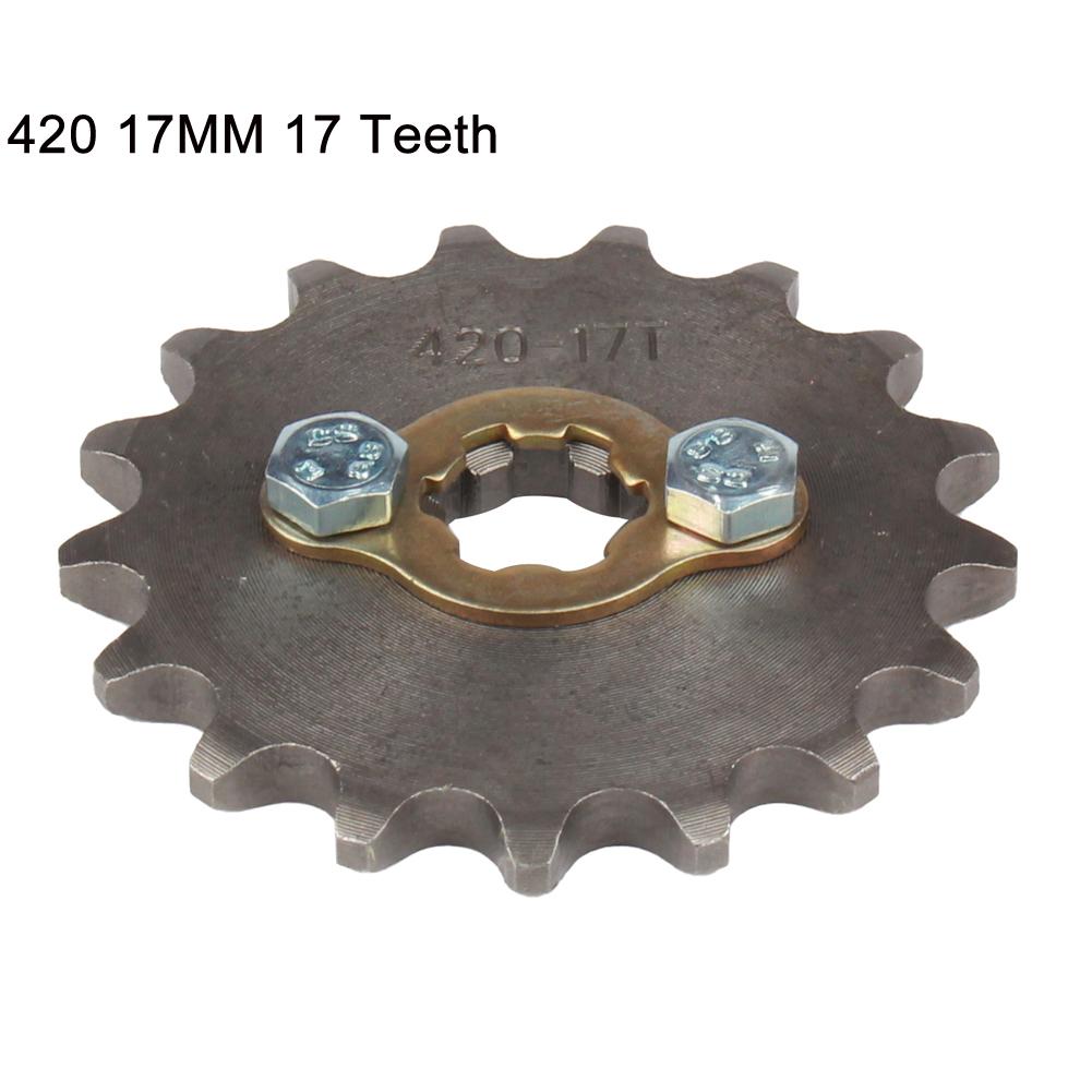 420 420H Chain 17mm 10 -19 Teeth Front Engine Sprockets For Taotao Kayo BSE Xmotos Apollo SSR 110 125cc Dirt Pit Bike ATV Quad