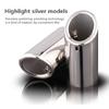 2Pcs 70mm Car Exhaust Muffler Tip Cover For BMW F30 2013-2018 E92 E90 3 Series GT 325i 328i Stainless Steel Accessories