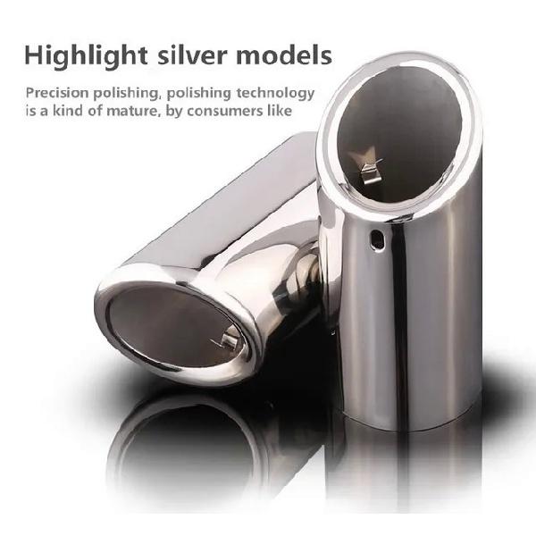 2Pcs 70mm Car Exhaust Muffler Tip Cover For BMW F30 2013-2018 E92 E90 3 Series GT 325i 328i Stainless Steel Accessories