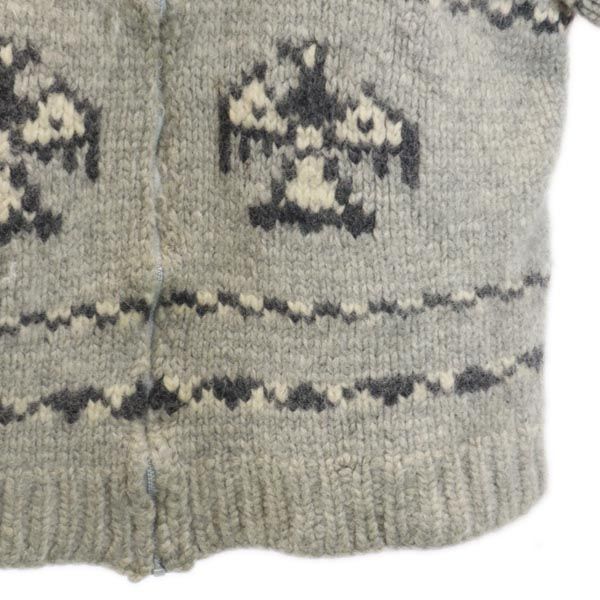 OLD 90s Overall handle Cowichan jacket Gray Men's Used