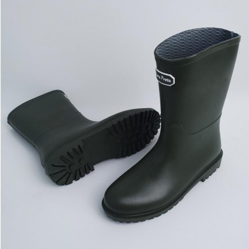 Melting Brown Women Mid Rain Boots