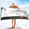 Oversized Microfiber Sand Free Towels Pool Beach Towels Quick Dry Beach Towel Chinese Style Beach Towel for Women and Men