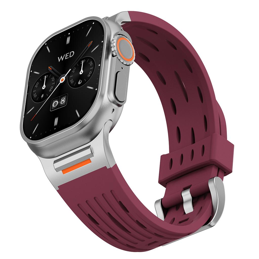3 Style New Sport Band For Iwatch Ultra 3/2 49mm 42 44 45 46mm Silicone Strap For Apple Watch Series 11 10 9 8 7 6 SE3 Bracelet