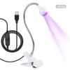 Mini Manicure Uv Glue Curing Light Purple Light With Clip And Switch Usb Light One Light Multi-Purpose