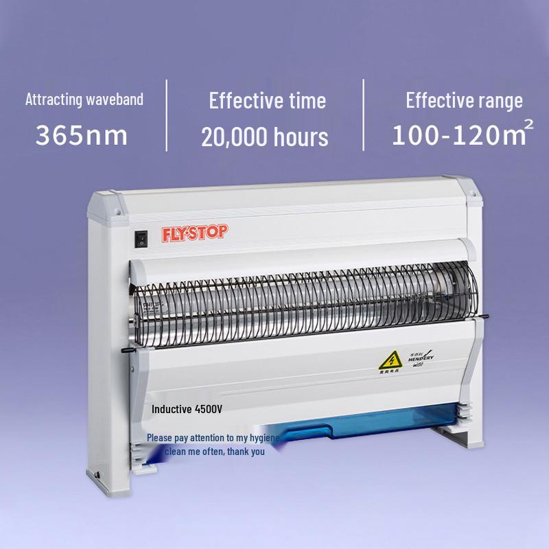 HENDERY HD-30 Mosquito Killer Lamp: Energy-Saving Electric Shock for Commercial Kitchen Use
