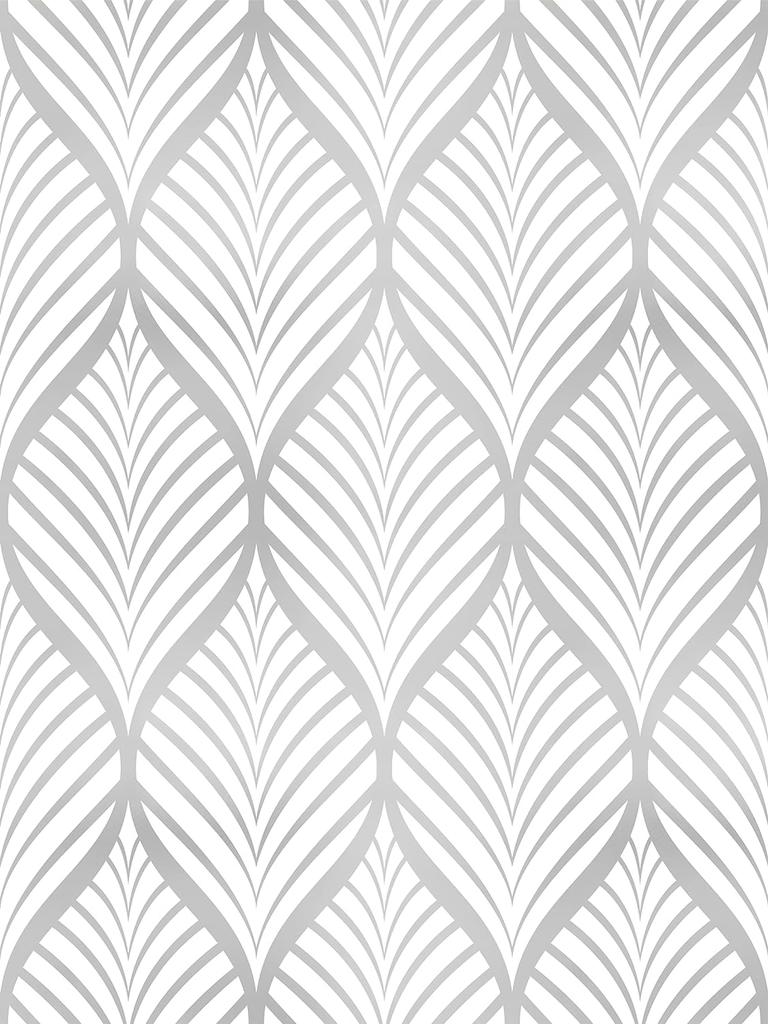 Mehrgrößen Boho Geometrische Silberblatt Peel and Stick Tapete Selbstklebende Kontaktpapier für Heim Badezimmer Dekoration