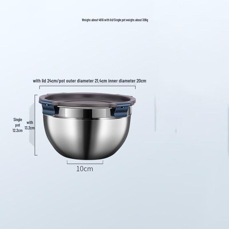 Герметичная многоцелевая пищевая миска Wutuo из нержавеющей стали