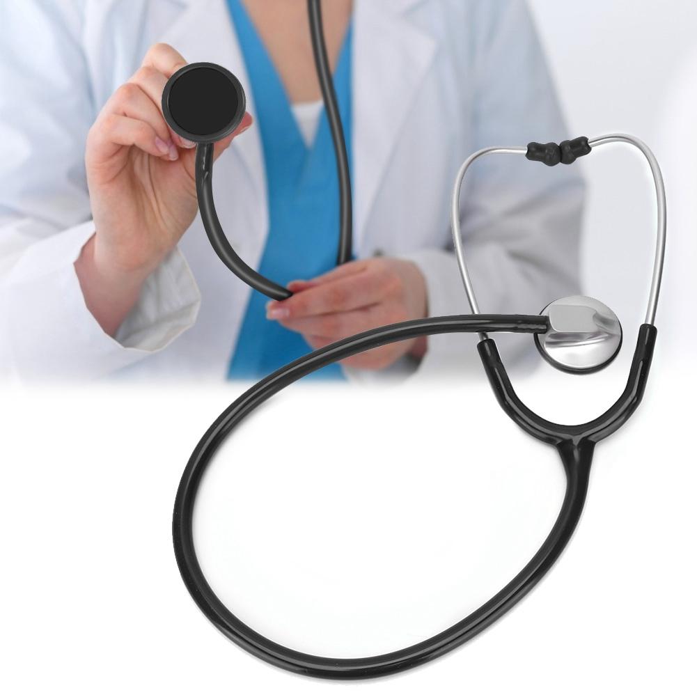 Professional Single Head Stethoscope Heart Lung Detection Echoscope Health Care Tool (Black)
