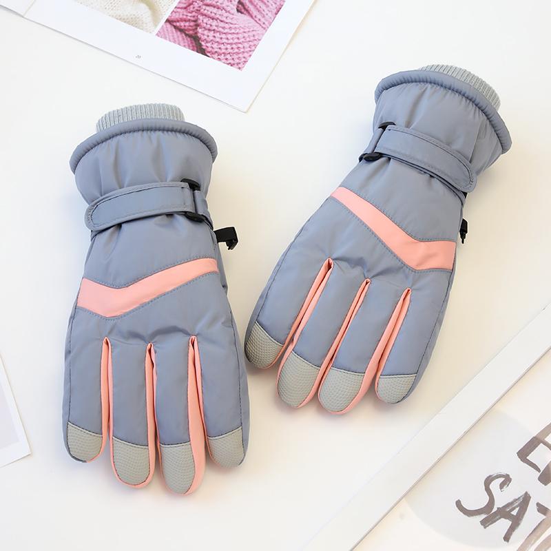 Winter Women Stay Warm Touchscreen Waterproof Windproof Non Slip Snowboarding Ski Gloves