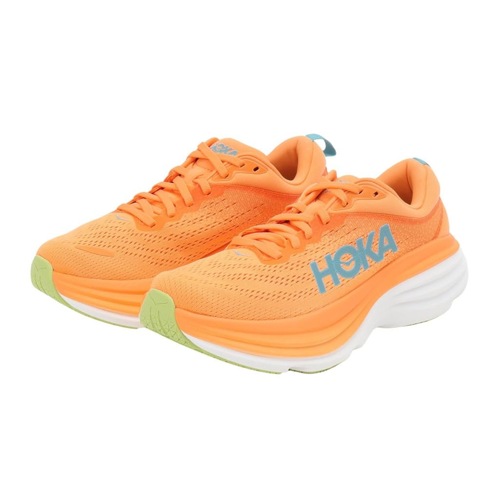 HOKA Bondi 8 Running Size Shoes, Women's, 23.0 (Orange, 1127952-SLRL)