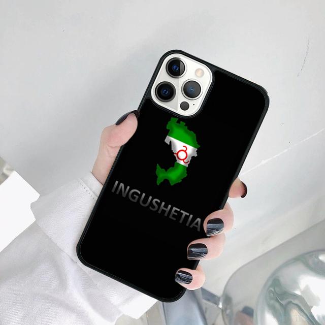 Ingushetia Flag Phone Case Cover For iPhone 17 Air 16 15 14 SE 2020 11 12 13 Pro MAX Plus