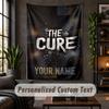 Personalized Wall Tapestry,The Cure Custom Text, Soft Fabric Wall Art For Indoor Decoration