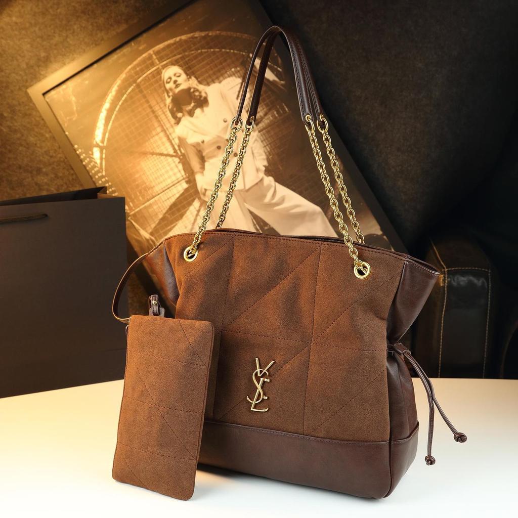 Women'S Retro Suede Underarm Large Bag Shoulder Bag Large Capacity Casual Lucky Bag Women