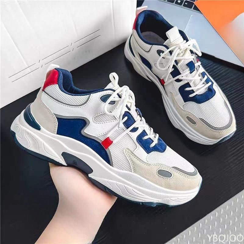 Fashion Spring fashionable versatile thick soled anti slip sneakers men's new breathable men's shoes casual comfortable men's shoes