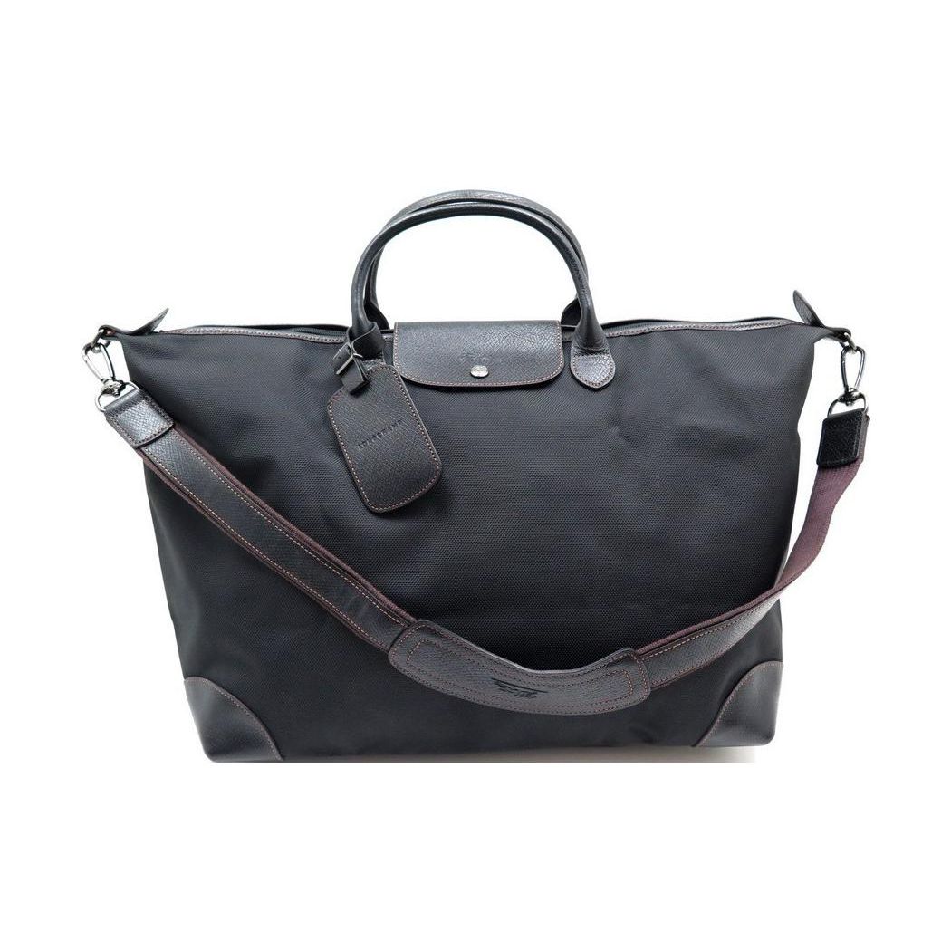 

Longchamp Boxford 45 Короткі ручки Повсякденна тканинна сумка-пельмень Сумка-шопер Велика унісекс сумки Чорний 1624080001 Basic Set (Bag+Coded Lock)