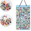 Shoes Charms Display Shoe Charms Organizer With 180 Holes Badge Storage Hanging Holder Shoe Decor Storage Bag Jewelry Display
